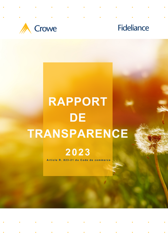 rapport de transparence 2023